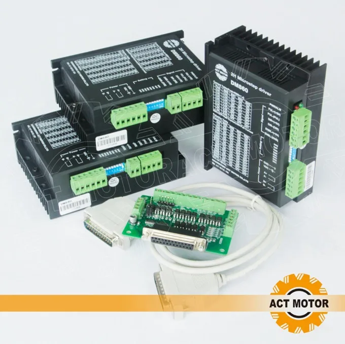 Лучшая распродажа! Драйвер шагового двигателя ACT DM860 80 В 256 А 3 оси|stepper motor driver|motor