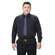 Мужская деловая рубашка с длинными рукавами большого размера плюс 6xl 7xl 8xl, рубашка с начесом