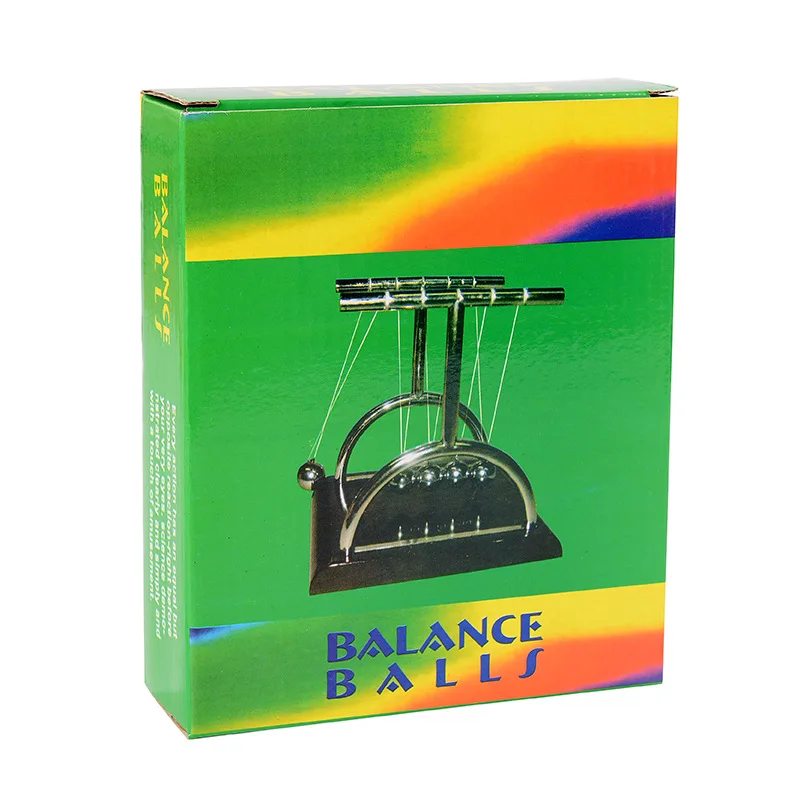 price reduction  New Design T Newtons Cradle Metal Balance Pendulum Ball Physics Science Desk Model Toy Educational 