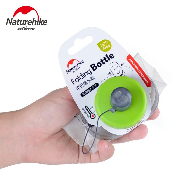 NatureHike NH61A065 B 500 мл 750mlL силиконовая складная бутылка для воды контейнер чайник