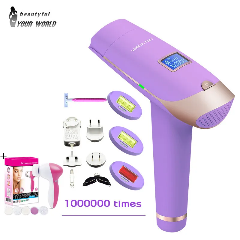 

4in1 Lescolton 1000000 pulsed IPL Laser Hair Removal Device Permanent Hair Removal IPL laser Epilator Hair Removal machine