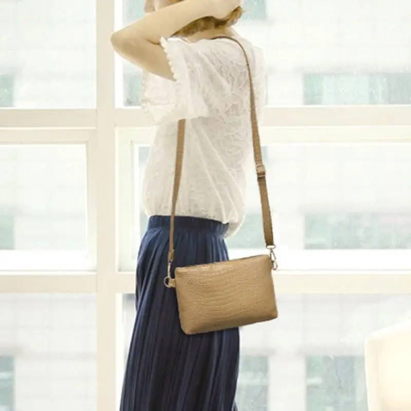 Luxury Brand Women Messenger Bag PU Leather Shoulder Bag Fashion Crossbody Bags Women Mini Handbag Small Zipper Envelope Clutch