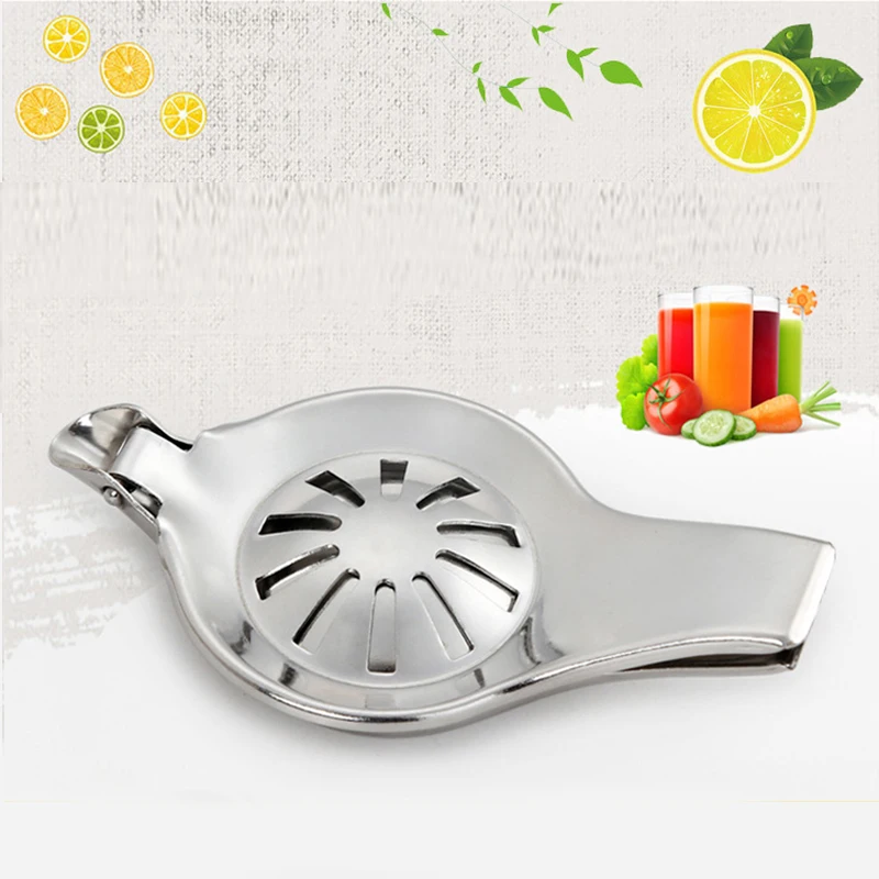 Silver Stainless Steel Delicious Lemon Juicer Lemon Tool Kitchen Tools Accessories Gadget Manual Lemon Squeezer