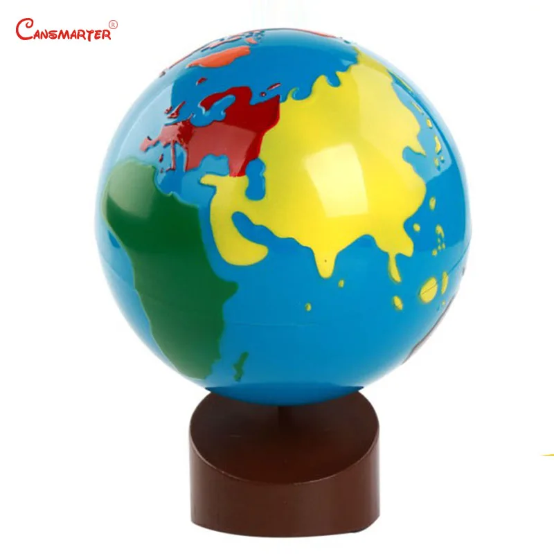  Montessori Geography World Globe Sandpaper Color Global Standard Teaching Toys for Kids Early Educa - 33008339672