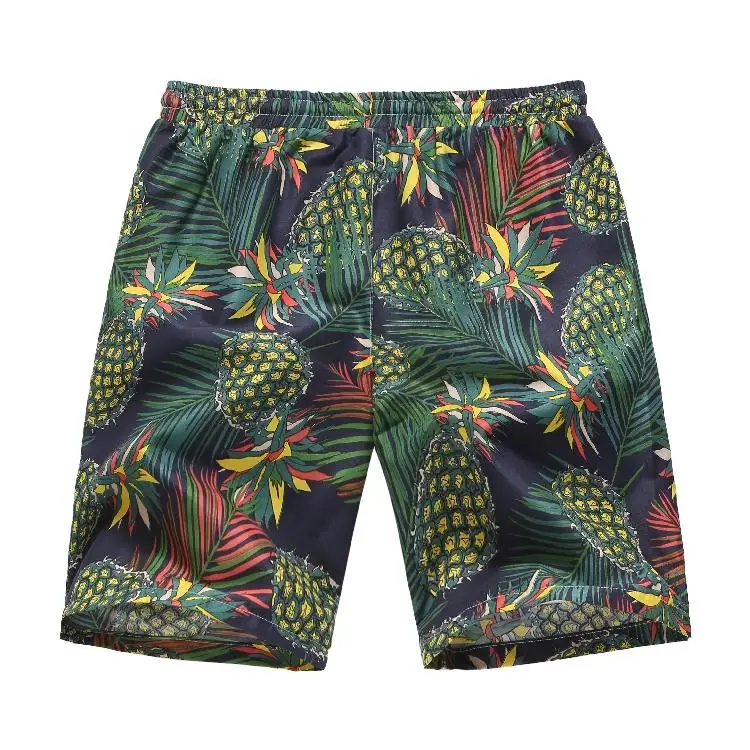Летние шорты мужские Гавайские пляжные повседневные Цветочные фитнес одежда для отдыха мужские шорты цветы свободные новые