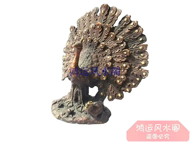 

Bronze statue copper peacock copper home decoration