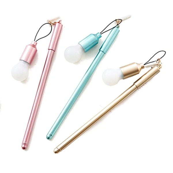 

0.38mm Cute Creative Unique light bulb neutral Dust plug gel pen school office stationery neutral pen
