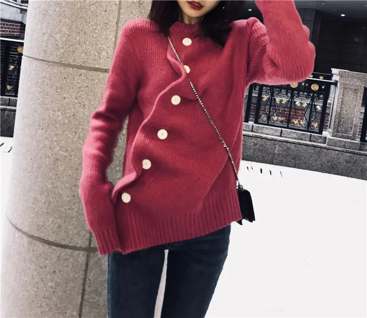 Irregular Sweater Women Autumn Winter 2019 New Short-style Knitted Sweater Cardigan Net Red Sweater Cardigans Sweaters Women Irregular Sweater Women Autumn Winter 2019 New Short-style Knitted Sweater Cardigan Net Red Sweater Cardigans Sweaters Women