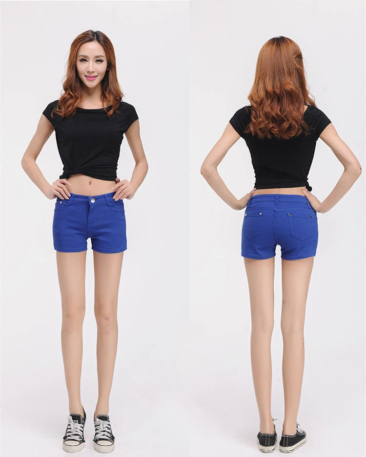 Spring leisure stretch candy colored seven-point trousers women's summer pencil trousers thin style trousers women's small foot breeches (5)