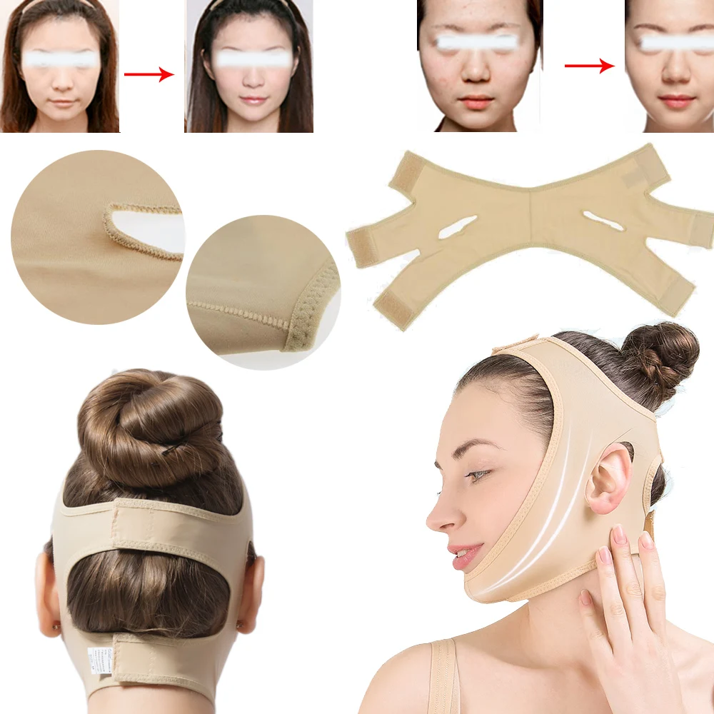 

Small Face V Shaped Belt Face Thin Face Mask Cloth Beauty Care Tools Anti-aging Anti-wrinkle Face Mask Facial Lifting Sticker