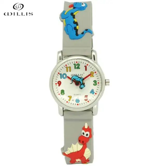 Willis Waterproof Kid Watch Children Dinosaur 3D cartoon Silicone Wristwatch Bra Willis Waterproof Kid Watch Children Dinosaur 3D cartoon Silicone Wristwatch Bra