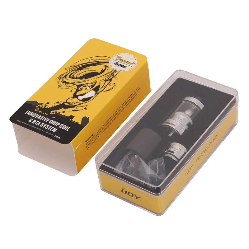 100% оригинал IJOY Tornado Nano RTA распылитель 4 мл Vape танк с 0.3ohm чиповой катушкой подходит