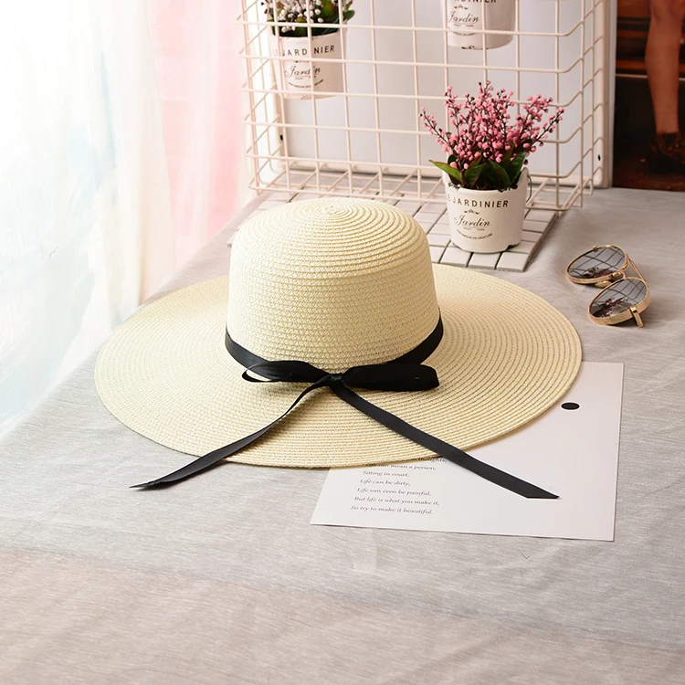 Женская летняя соломенная шляпа с большими широкими полями, складная шляпа для отдыха, Панама, пляжная шляпа от солнца с защитой от УФ-излучения, пляжные солнцезащитные шляпы для женщин