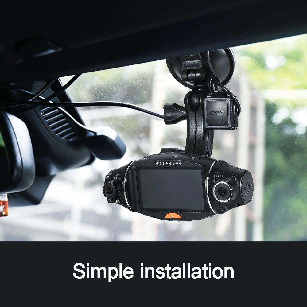 

Dashcam DVR Car DVRs Dash Cam Registrar Camera Video Recorder Camcorder 2.7'' Dual Lens GPS Module Autoregistrator Auto-logger