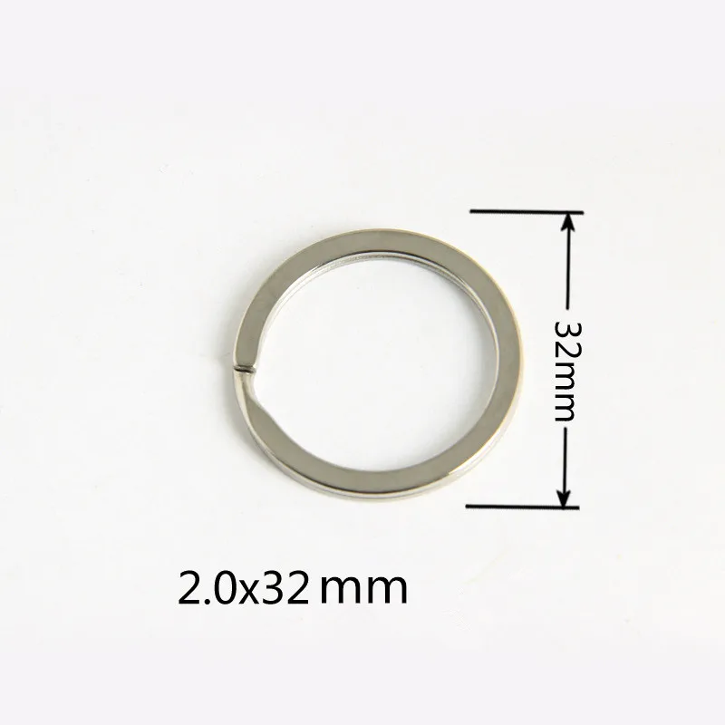 

32mm Metal Key Holder Split Rings Unisex Keyring Keychain Keyfob Accessories Wholesale 100pcs/lot