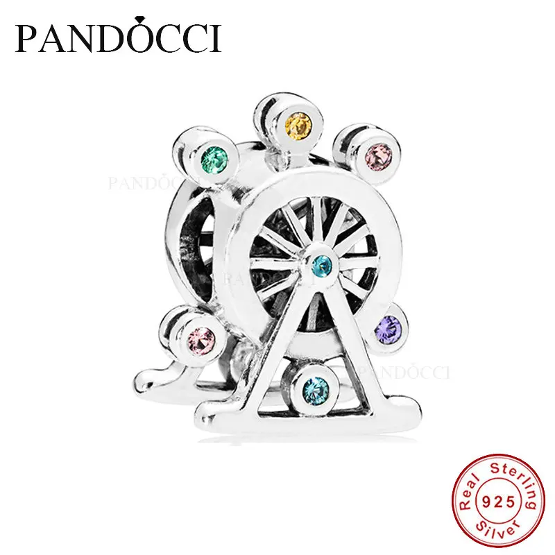 Подходит для Pandora подвески настоящие серебряные бусины 925 пробы изготовления