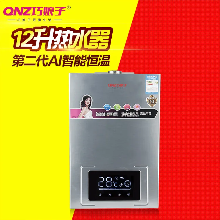 

Free shipping  gas water heater micro computer vertical