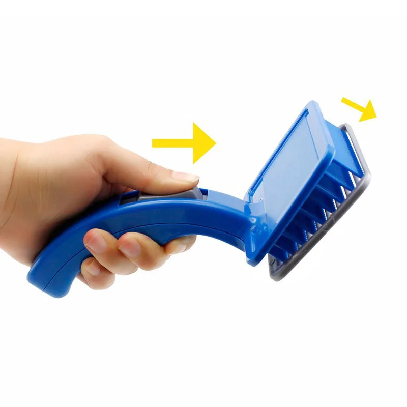 Soft and Comfortable Self Cleaning Pet Hair Comb Grooming Trimmer Hair Removal Brush for Dog Cat Rabbit Horse6