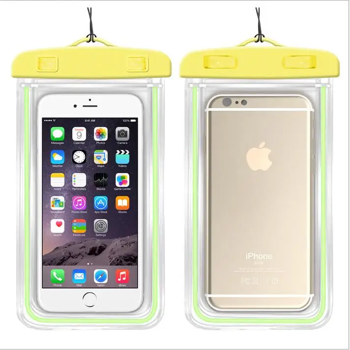 

2019 new Universal Waterproof Mobile Phone Case For iPhone Samsung Clear PVC Sealed Underwater Cell Smartphone Swimming Pouch Co