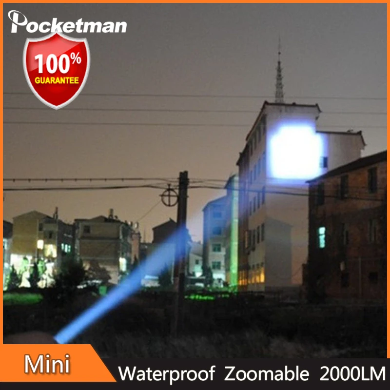 

z90 2018 NEW LED Flashlight Lanterna de led linternas Torch 2000 lm Zoomable lamp mini flashlight led light lantern bike light