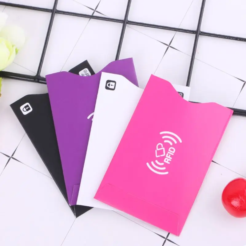 

THINKTHENDO Best Selling Trendy Brand Business ID Credit Card Cover RFID Bank Protector Shielded Sleeve Business Bank Cards Case