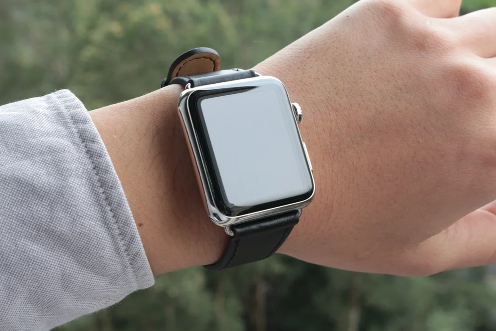 URVOI классический ремешок с пряжкой для apple watch series 4 3 2 1 телячья кожа iwatch квадратной