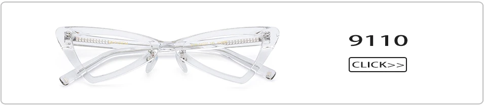 Ацетатная оправа для очков кошачий глаз, женские брендовые дизайнерские оптические очки для близорукости, прозрачные очки 9115