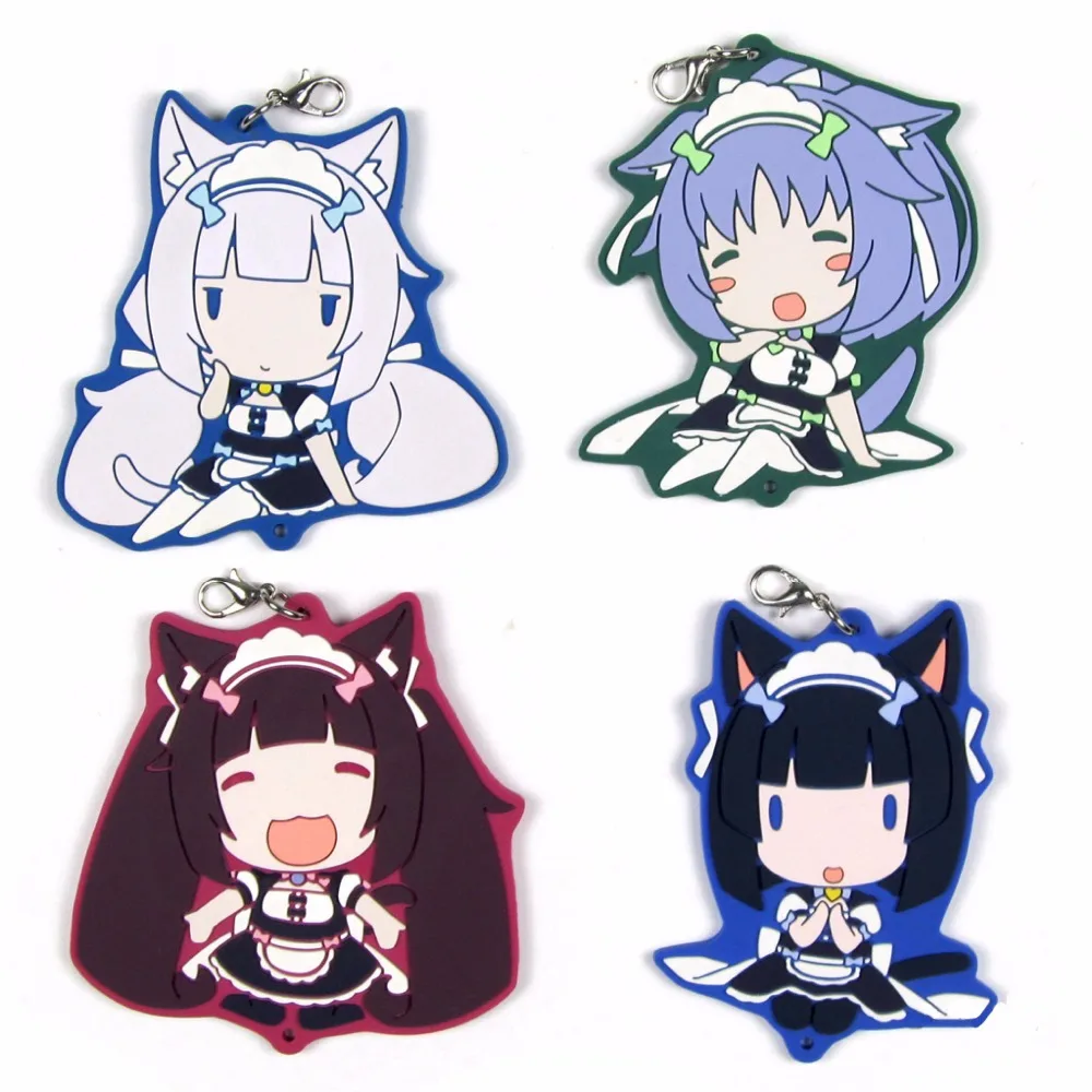 

NEKOPARA Anime Shigure Vanilla Cinnamon Chocolat Rubber Keychain