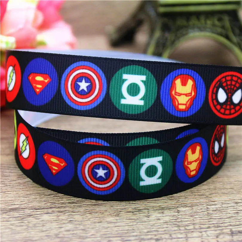 DHK 7/8 '' Герой Супермен Бэтмен Marvel напечатанный grosgrain лента аксессуар hairbow головной убор украшение 22 мм B1563