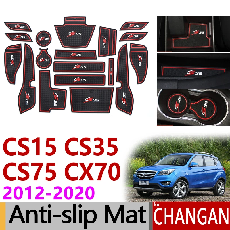 

Anti-Slip Rubber Gate Slot Cup Mat for Changan CS15 CS35 CS75 CX70 2012 2013 2014 2015 2016 2017 2018 2019 Accessories Stickers