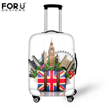 

FORUDESIGNS Travel Accessories Spandex Waterproof Anti-dust Rain Cover For 18''-30''inch Suitcase Luggage Protective Cover 2019