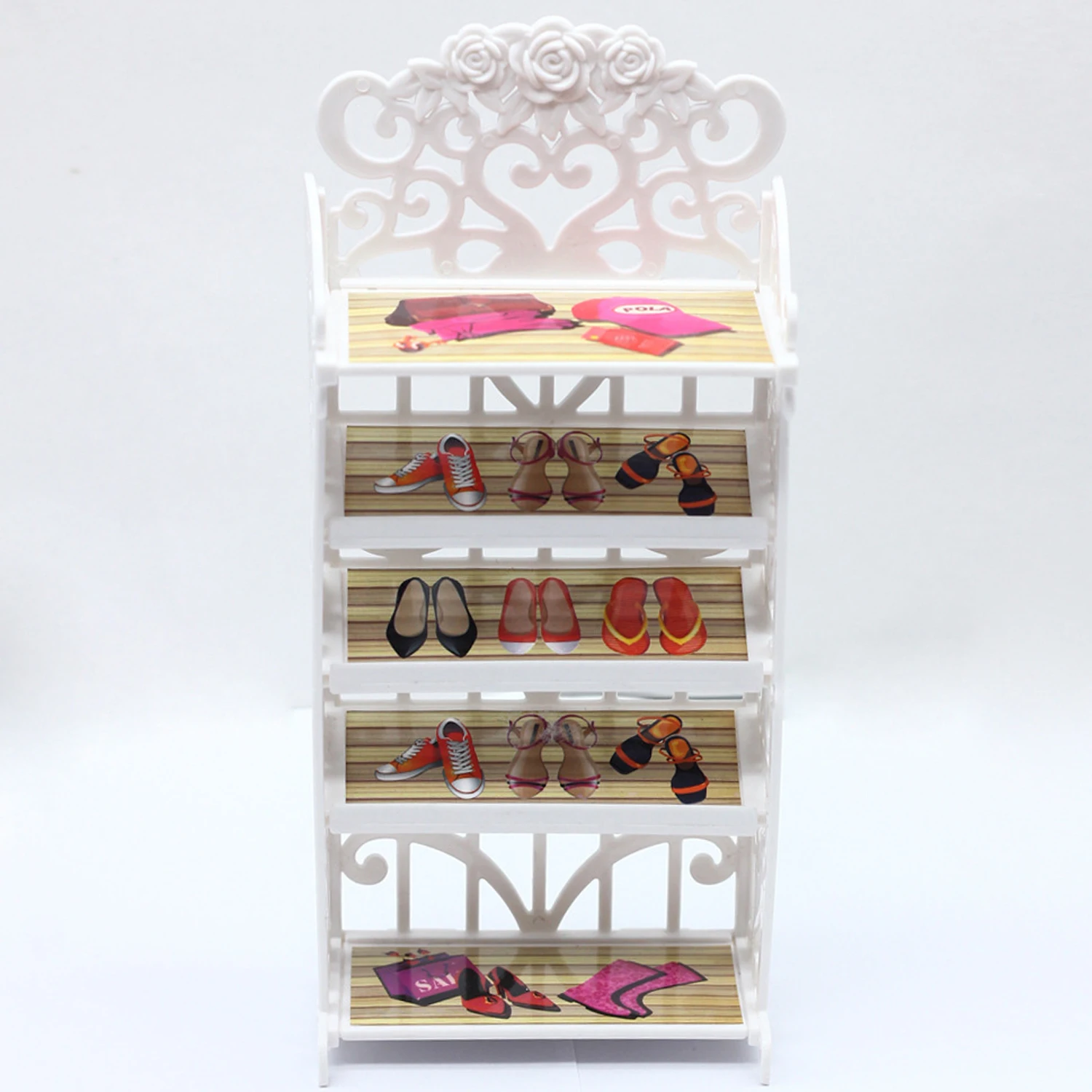 Besegad 1Pcs Shoes Rack Cabine+20 Pairs Shoes Doll Furniture Accessories Dollhouse Decor for Barbie Kids Girls Birthday Gift Toy Besegad 1Pcs Shoes Rack Cabine+20 Pairs Shoes Doll Furniture Accessories Dollhouse Decor for Barbie Kids Girls Birthday Gift Toy