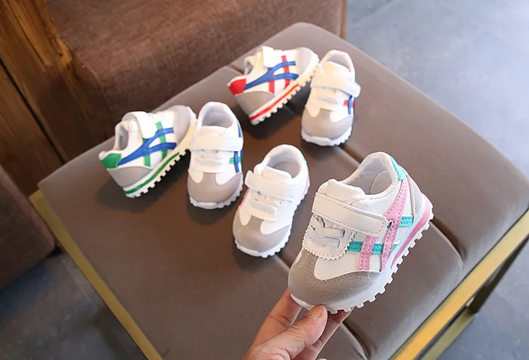 Осенняя модная детская повседневная обувь, брендовые кроссовки для детей 1-3 лет, нескользящая Мягкая Обувь для новорожденных, обувь для первых прогулок для мальчиков и девочек