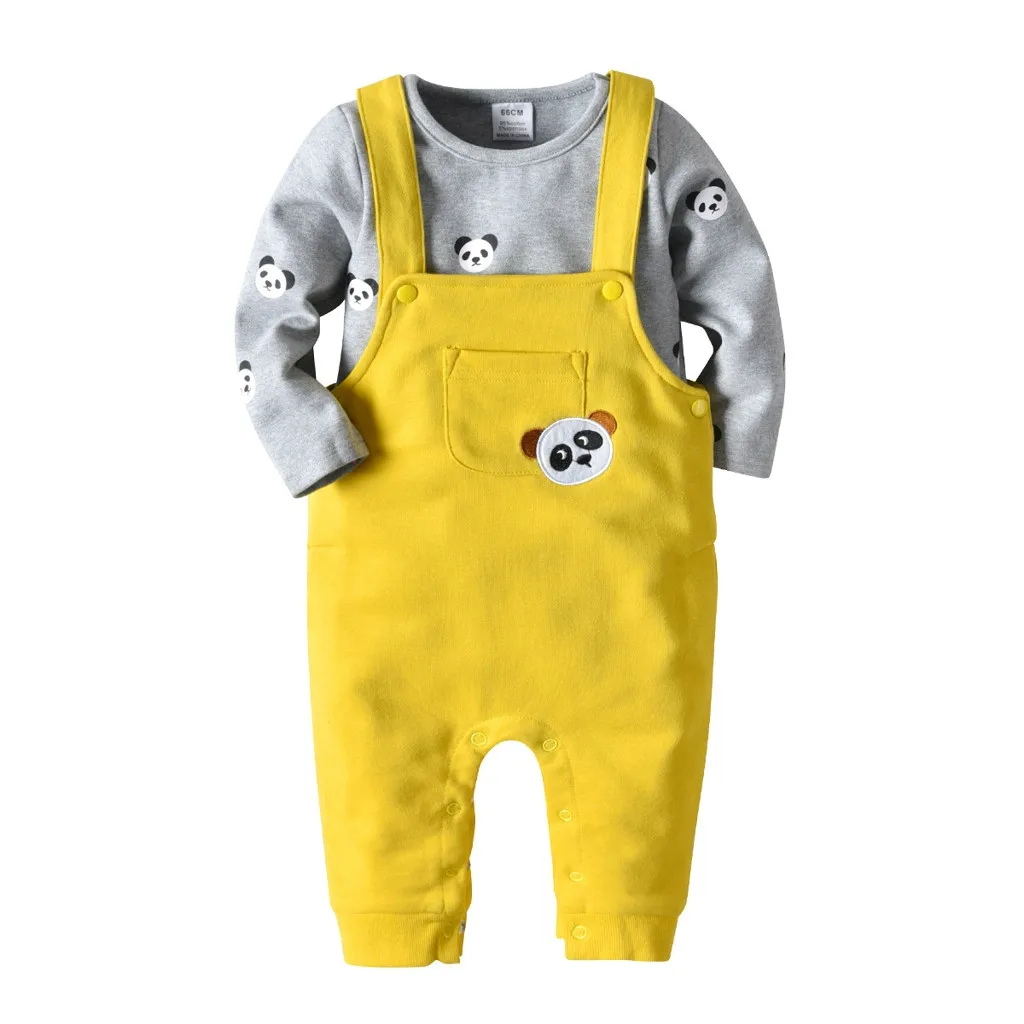

Toddler Baby Boy Triangular Romper Bib 2PCS Overall Pants Clothes Sets roupa infantil menina fashion child baby costume #Qdfe8