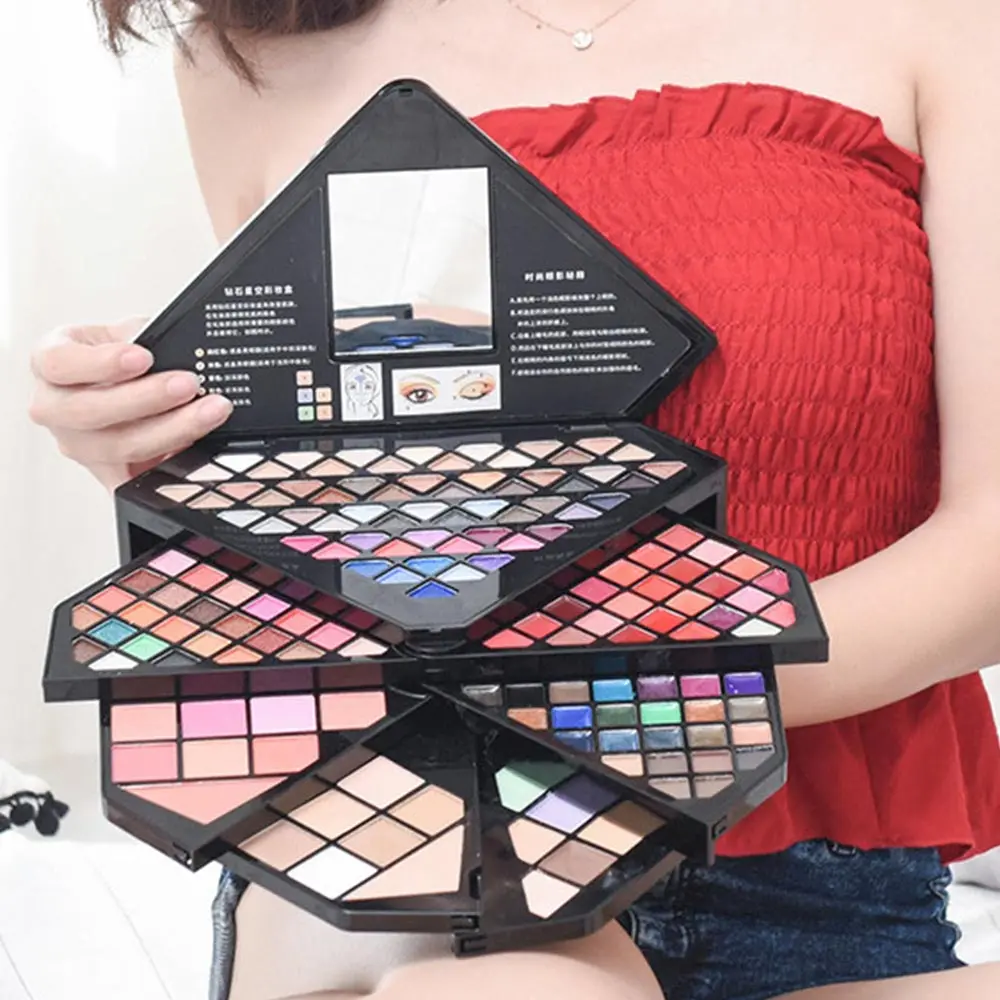 

153 Color Makeup Set Box Professional Beauty Glazed Eyeshadow Palette Kit Eyeshadow Powder Blusher Lipstick Makeup Kit Cosmetic