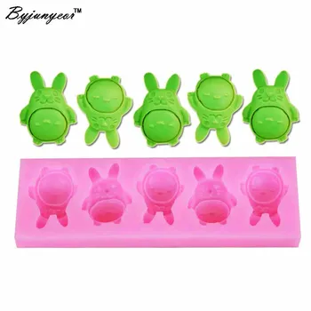 

Byjunyeor Totoro Cat UV Resin Silicone Mold Fondant Chocolate Candy Lollipop Crystal Epoxy Soft Clay Bake Tools m802