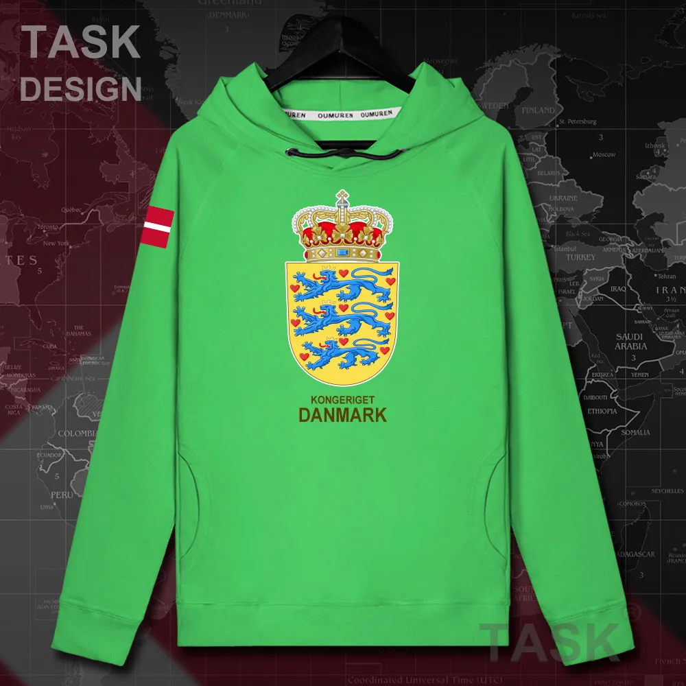 Дания Датский Danmark DK DNK Мужская толстовка пуловеры толстовки Топ Толстовка