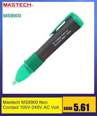 MASTECH MS8902B AC Напряжение и детектор металла Бесконтактный 20 V-600 В переменного тока индикатор напряжения сенсорная ручка звуковой и световой