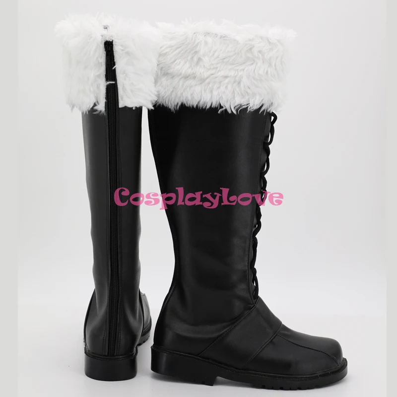 CosplayLove Custom Made Black Fire Emblem Awakening Owain Cosplay Shoes Long Boots For Boy Men Christmas Halloween (3)