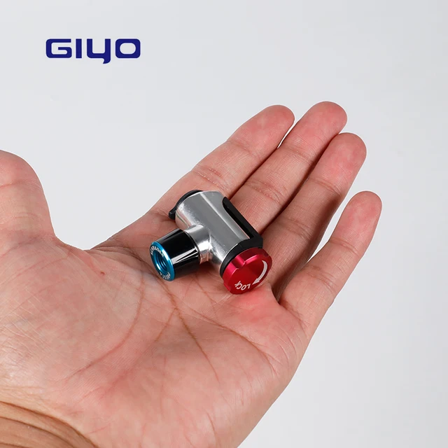 Giyo Bicycle CO2 Cartridge Pump Head Cycling Bike Ball Mini Portable