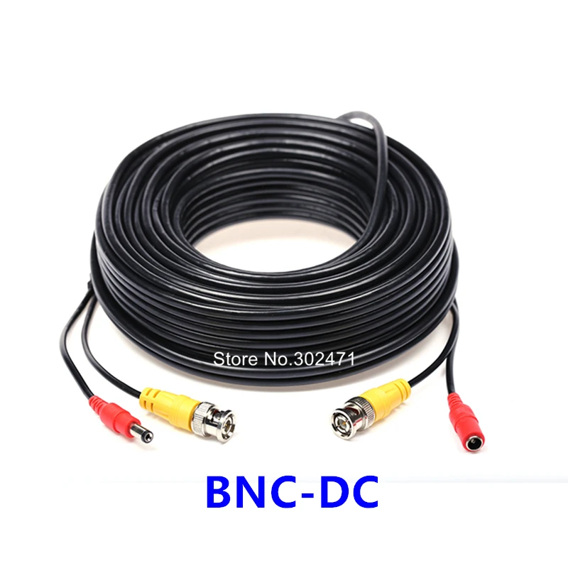 BNC and 5.5mm DC power cable for CCTV surveillance systems CCTV Video Power BNC Security Camera