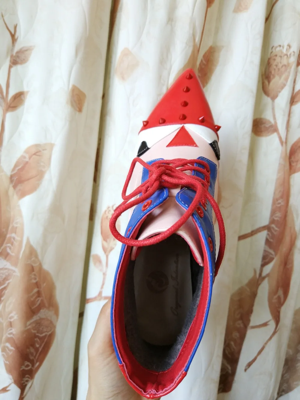 Оригинальное предназначение; женские ботильоны; Популярные разноцветные туфли с острым носком на квадратном каблуке; модная женская обувь; цвет красный, серый; американские размеры 4-10,5