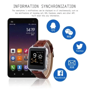 

SZHAIYU Smart Watch X7 With Camera Bluetooth WristWatch SIM Card Support Multi languages For IOS Android PHONE Fitness Tracker