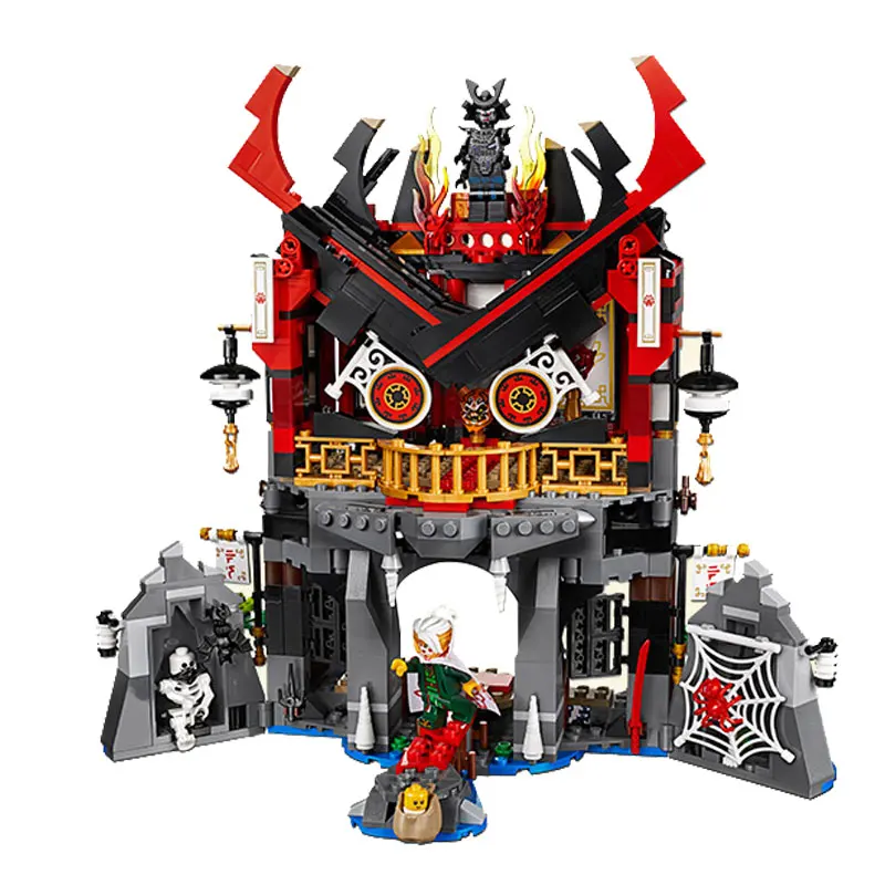 

857pcs Ninjagoe Temple Model Building Blocks With Ninjia Action Figures Bricks Compatible Legoings Model Toys For Children Gifts