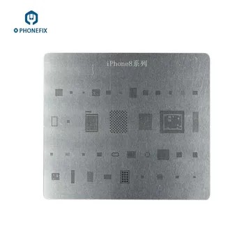 

High Precision Motherboard BGA Reballing Stencils For iPhone 8 8Plus X Mainboard Repair Tool