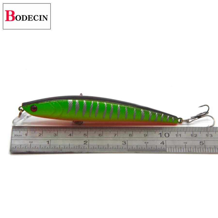 6PCS Hard Aritificial Fishing Lure Minnow 3D Fish Eyes Jerkbait Wobblers For Pike Trolling Fishing Tackle Fake Laser Lures Bass (16)