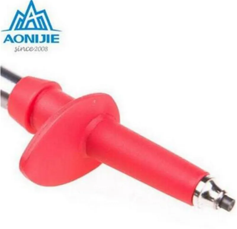 AONIJIE Ultra-light EVA Straight Grip Handle Aluminum Alloy 4-Section Adjustable Canes Walking Hiking Sticks Trekking Pole