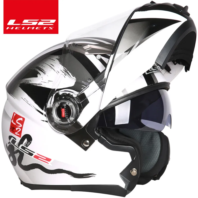 Details About Ls2 Ff328 Full Face Dual Lens Visor Bicycle Casco Moto Motorcycle Racing Helmet