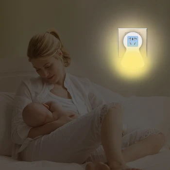 

Hot New LED Night Lamp Bedroom Hallway Plug-in LED Night Light Baby Room Kitchen Compact with Socket & Plug & USB Charging Port