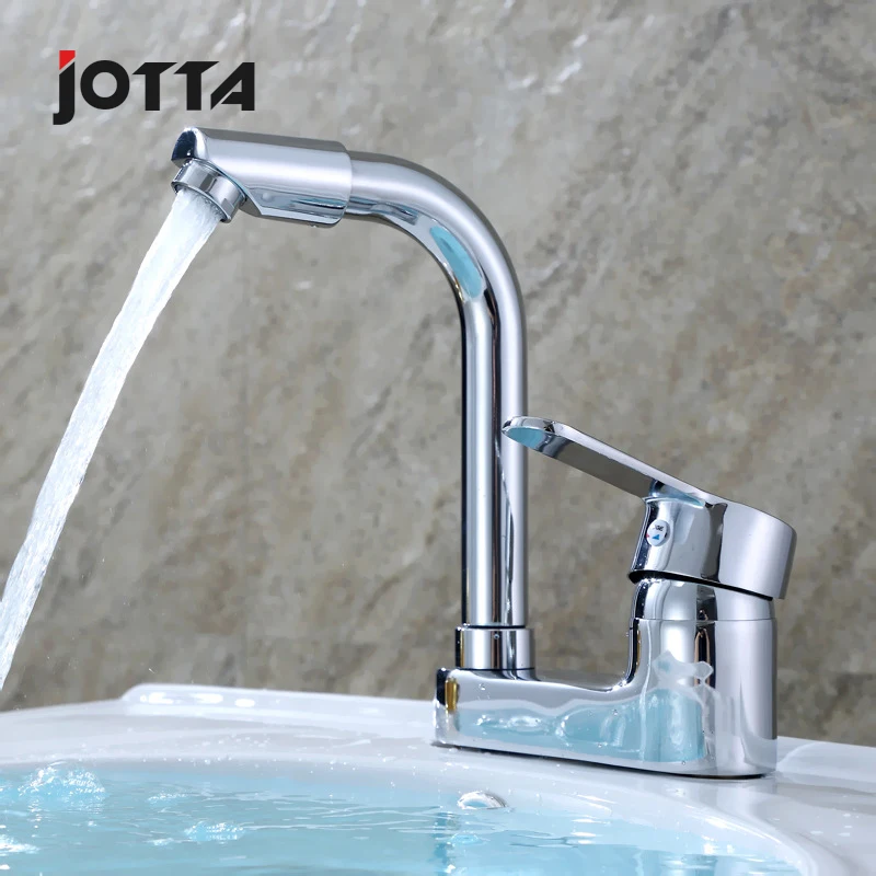 Amoy fruit double hole basin faucet hot and cold faucet three hole washbasin faucet hot and cold Korean version